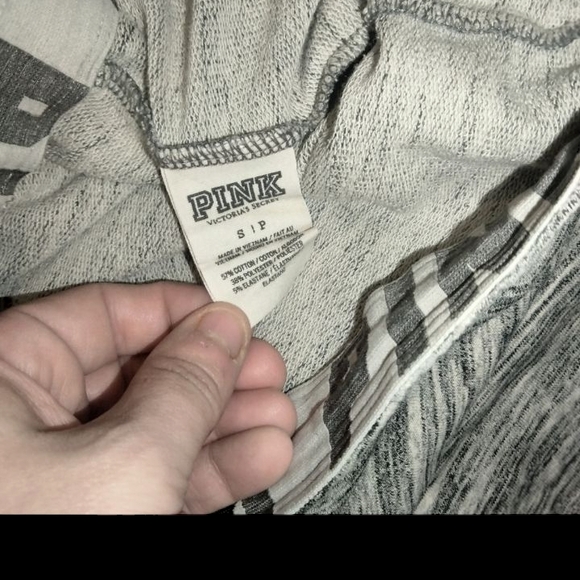 Victoria Secret Pink Gray and Blue Jogger Sweatpants,NWOT - Picture 6 of 9